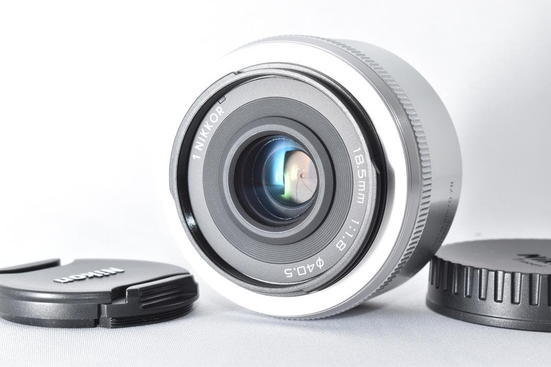 【美品】ニコン Nikon 1 NIKKOR 18.5mm f1.8 シルバー
