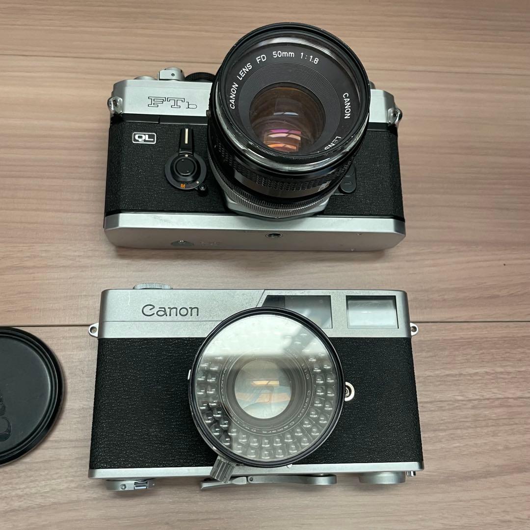 フィルムカメラ Canon FTb + FD 50mm f1.8 + Canon Canonet