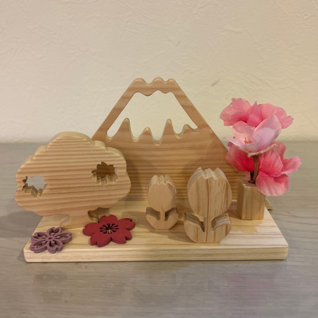 木製ヒノキお月見・ハロウィン・クリスマス・正月・節分・夏風物