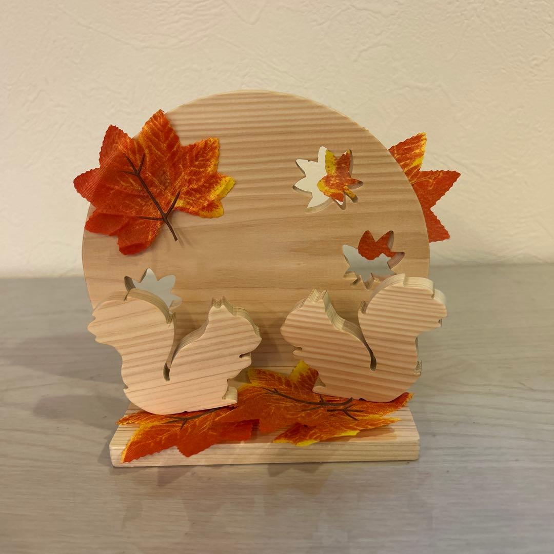 木製ヒノキお月見・ハロウィン・クリスマス・正月・節分・夏風物