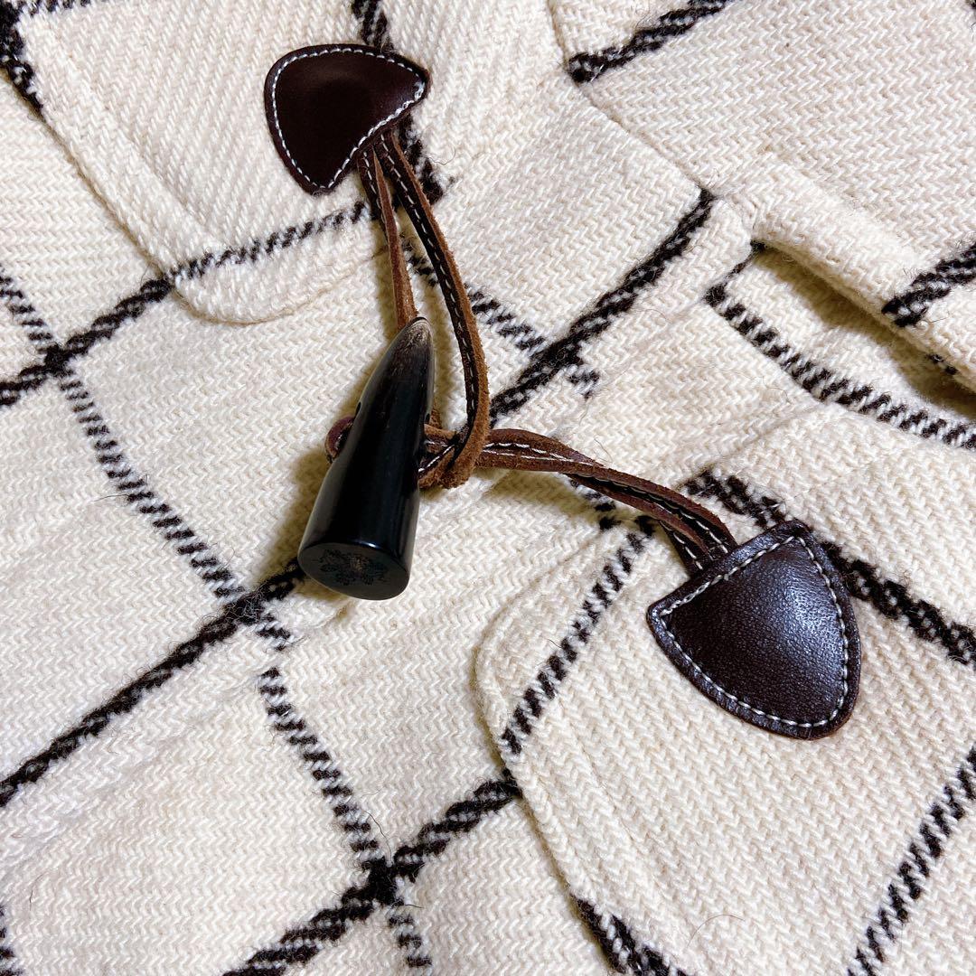 美品☆オールドイングランド　ダッフルコート　チェック柄　希少　レディース　S