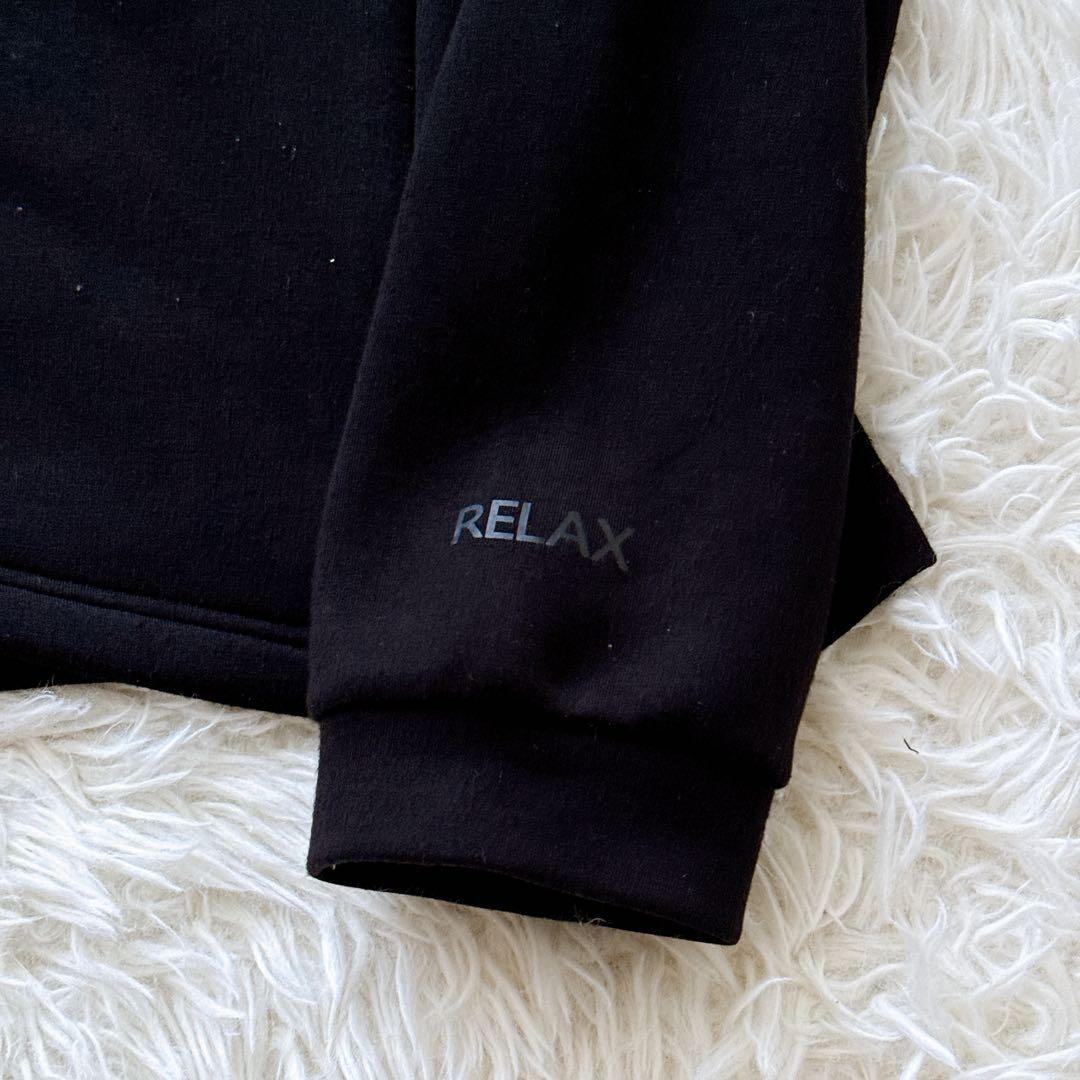 XLサイズ✨1PIU1UGUALE3 ロゴパーカー フーディ フルジップ 黒