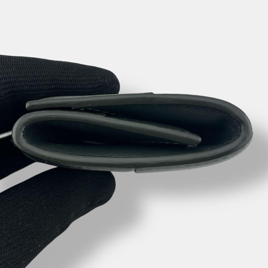 美品 現行 ボッテガヴェネタ カセット ケース ダークグリーン レザー