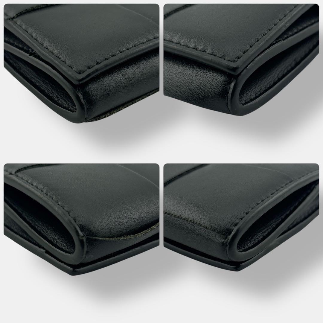 美品 現行 ボッテガヴェネタ カセット ケース ダークグリーン レザー