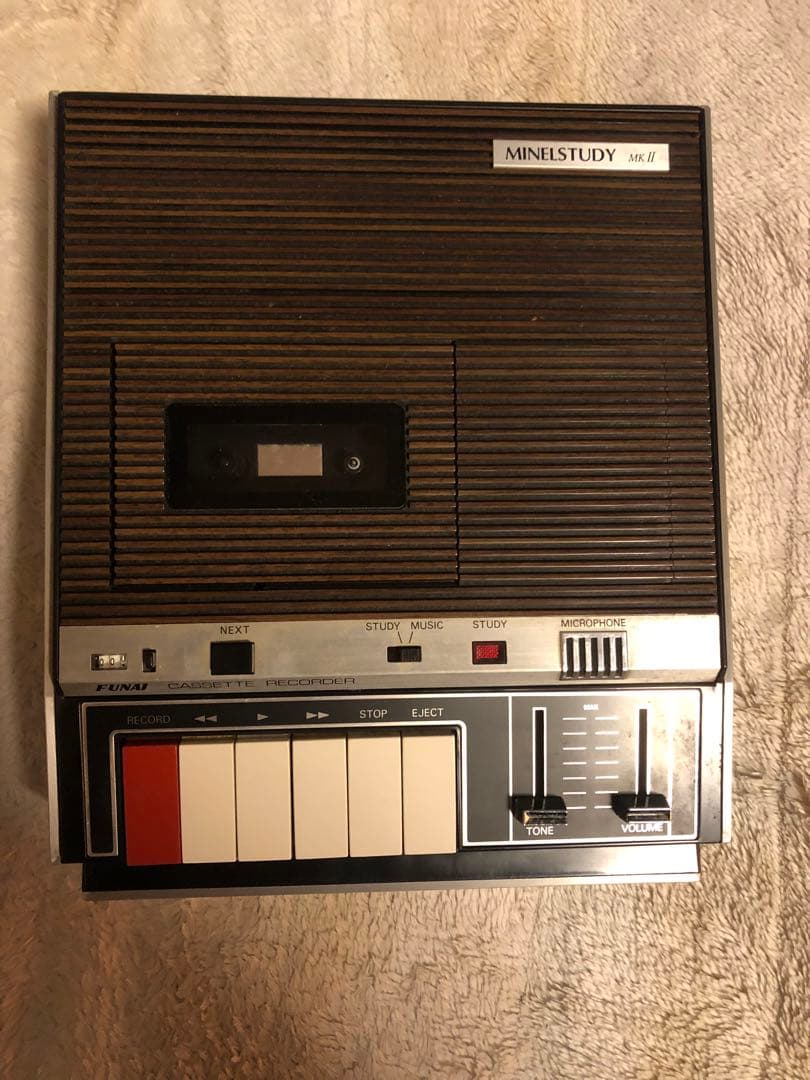 カセットテープレコーダー　船井電気　昭和レトロ