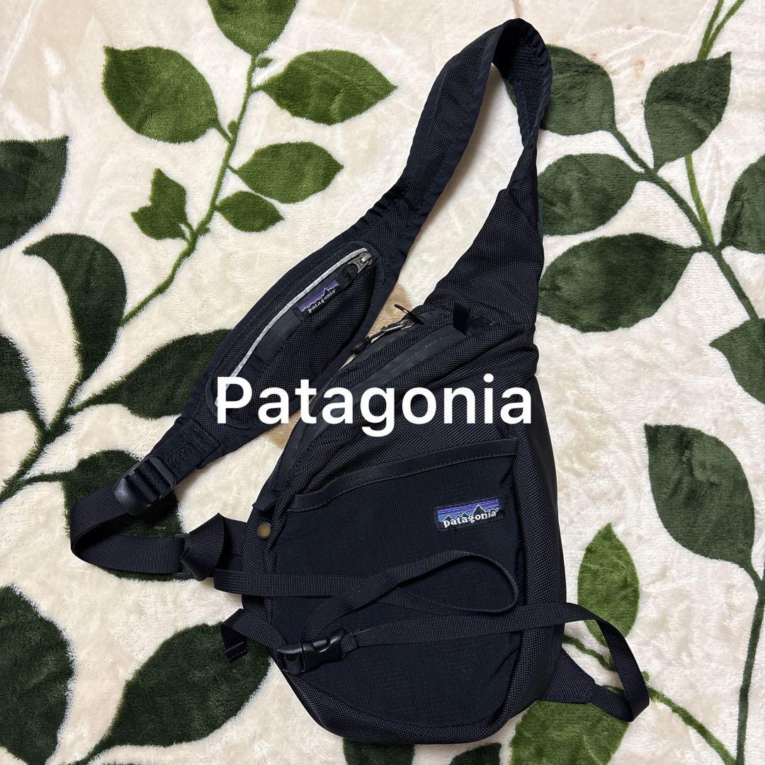 希少旧型 パタゴニア アトムスリング 8L ブラック ワンショルダーバッグ 廃盤
