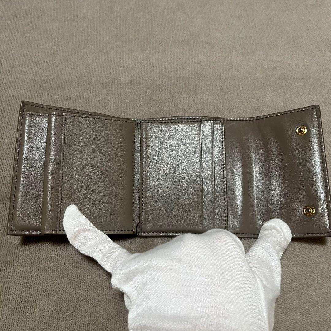 【美品】CELINE セリーヌ　三つ折り財布　コンパクトウォレット　ミニ財布
