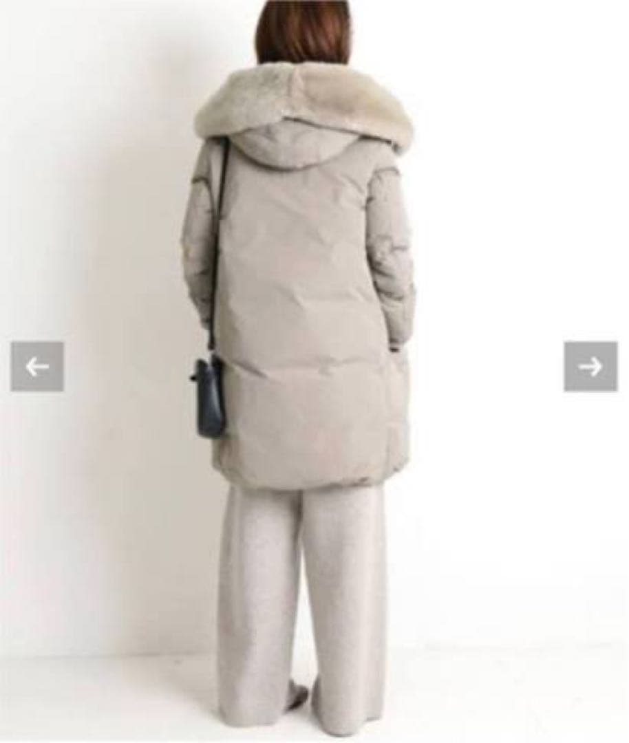 ウールリッチ IENA別注 ダウン COCOON ESKIMO グレージュ　S