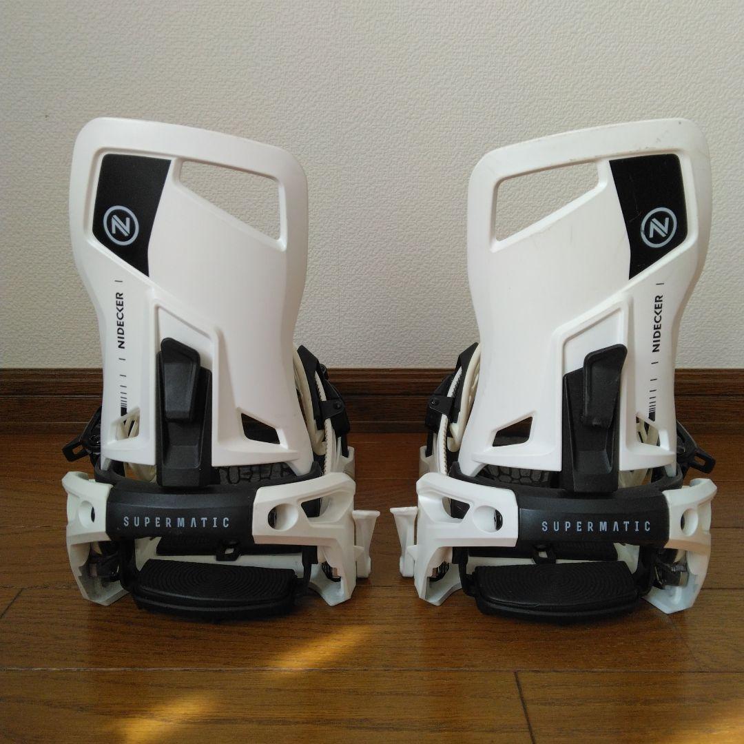 Nidecker SUPERMATIC スノーボードビンディング ホワイト