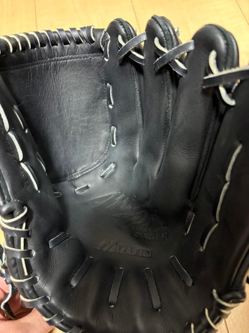 あ　ミズノプロ 軟式投手用オーダーグローブ 黒