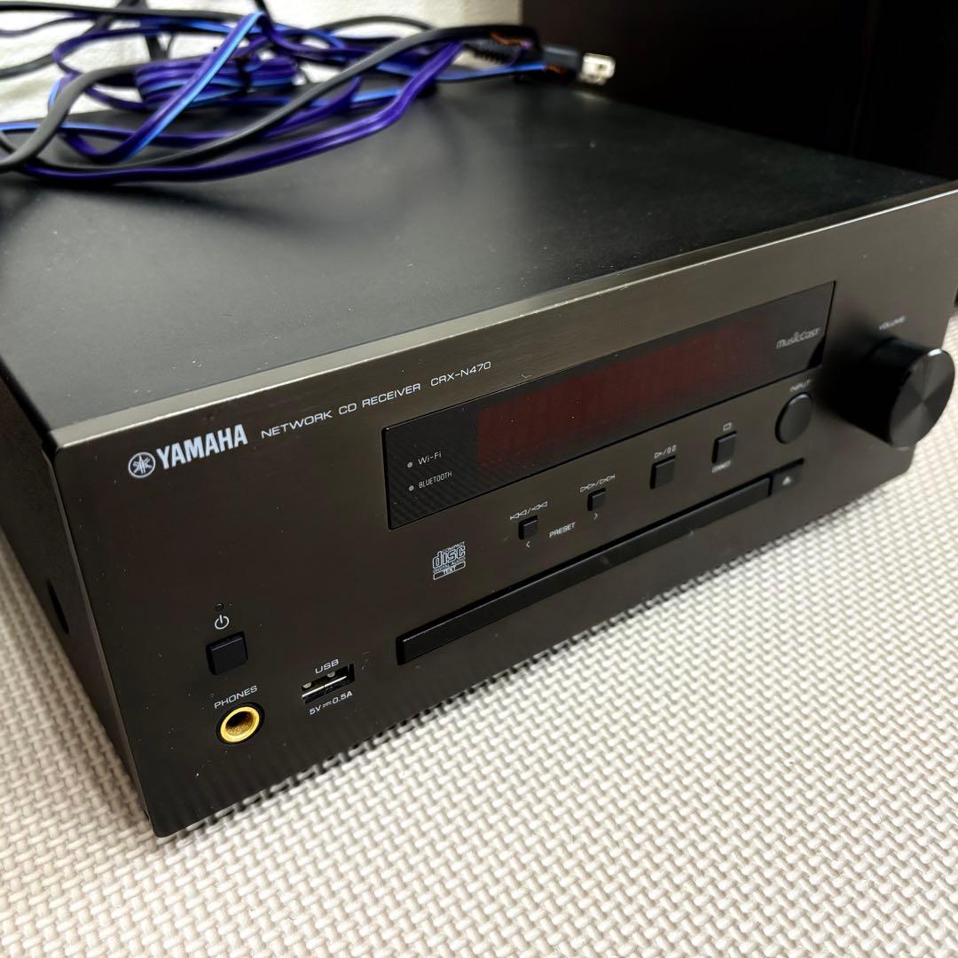 【ミニコンポ＋スピーカー２台】YAMAHA CRX-N470 CDレシーバー