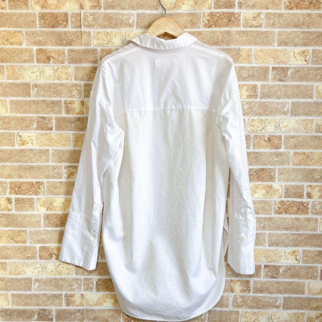 【ENFOLD】エンフォルド　長袖シャツ　ロング　比翼　変形