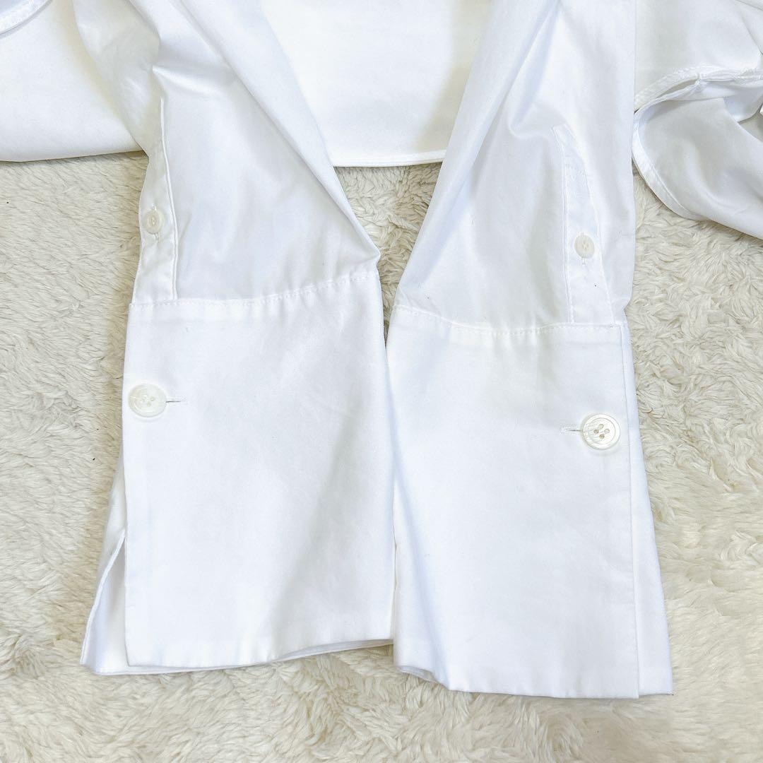 【ENFOLD】エンフォルド　長袖シャツ　ロング　比翼　変形