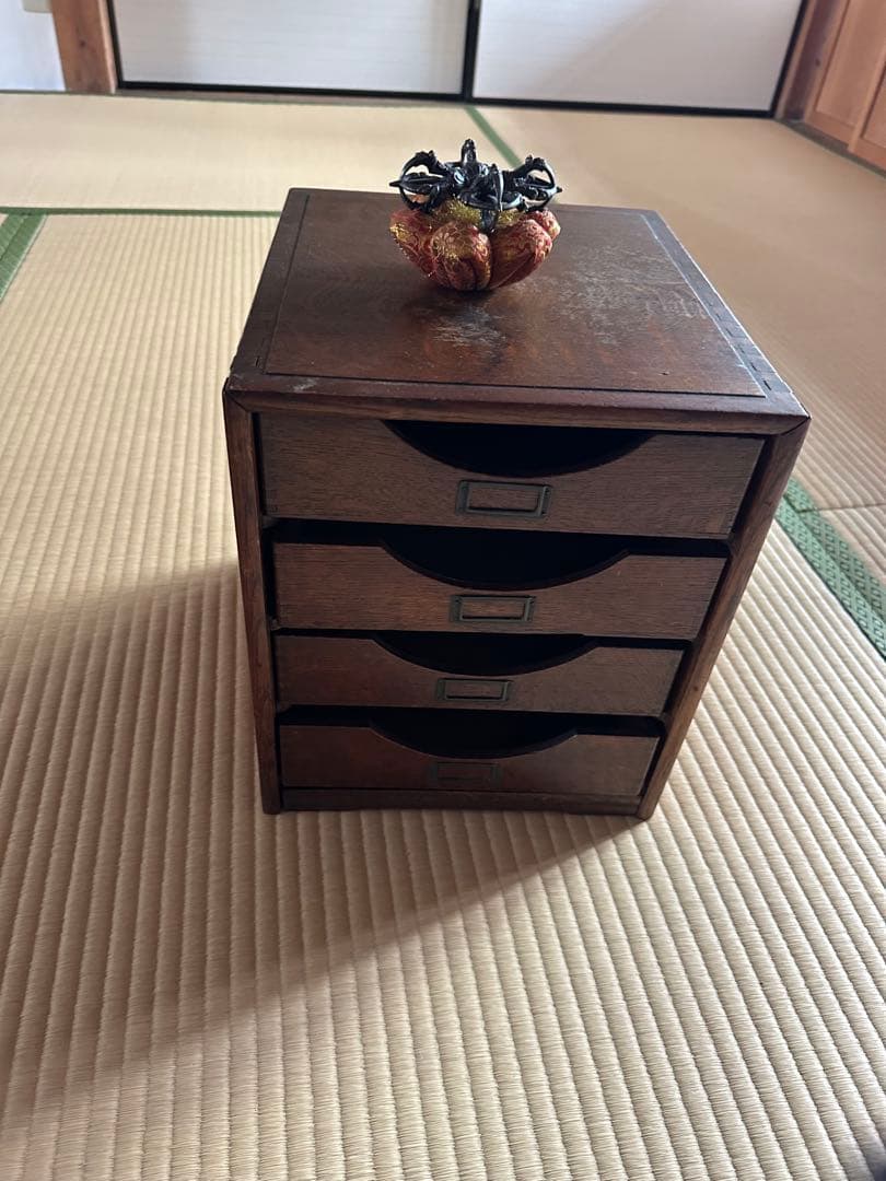 昭和レトロ　アンティーク　引き出し　古道具　ヴィンテージ　木製家具