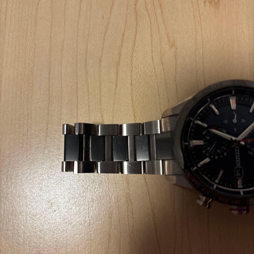 CITIZEN クロノグラフ 時計 ネイビー