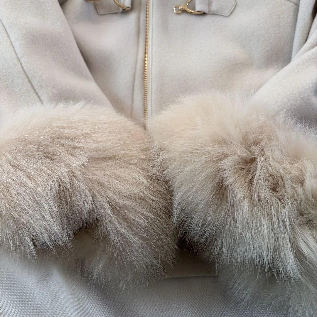 ダッフルコート ファー付き