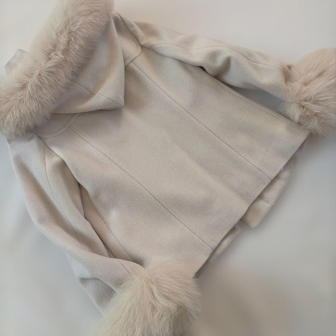 ダッフルコート ファー付き