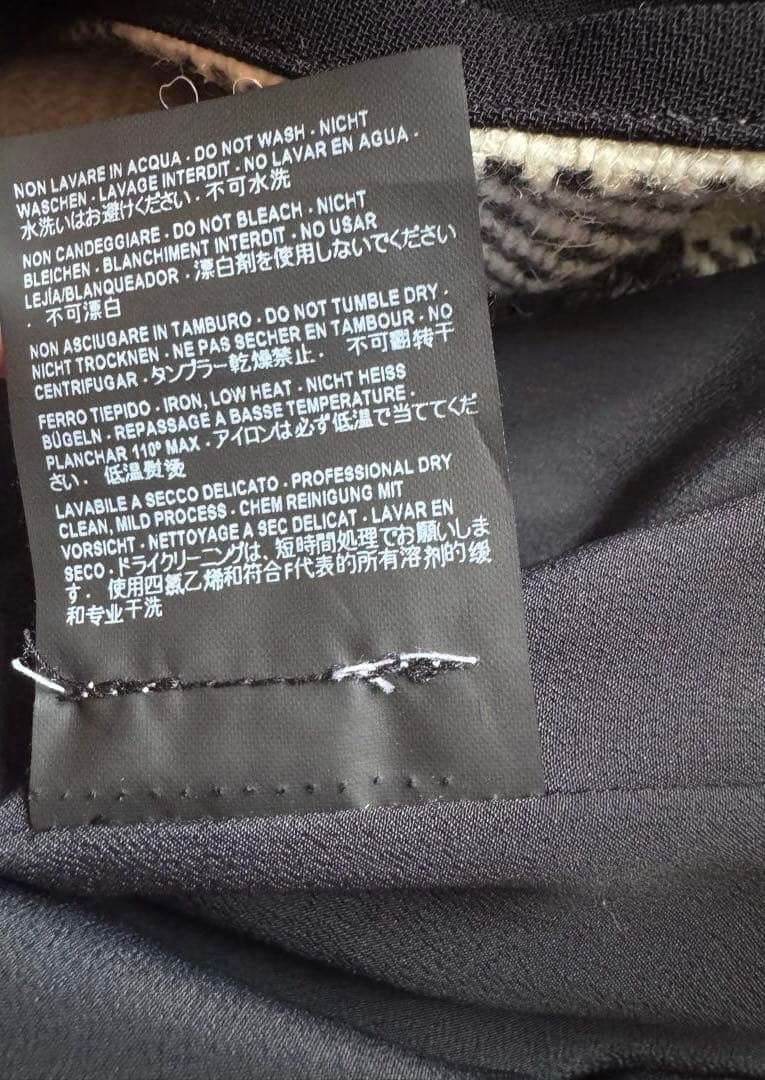 BALENCIAGA バレンシアガ チェック柄 ノースリーブ ひざ丈ワンピ 36