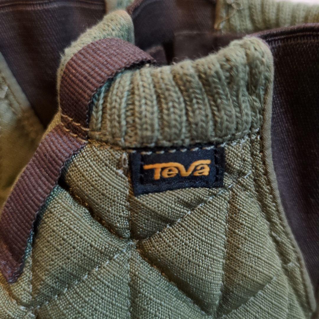 Teva キルティングショートブーツ オリーブグリーン
