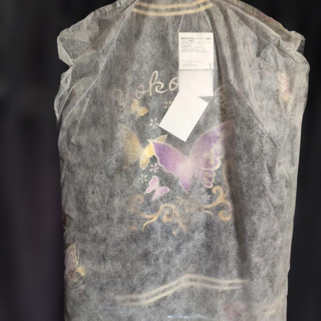 Hoshihime 蝶刺繍 スカジャン 黒クリーニング済Nクレームで、別珍