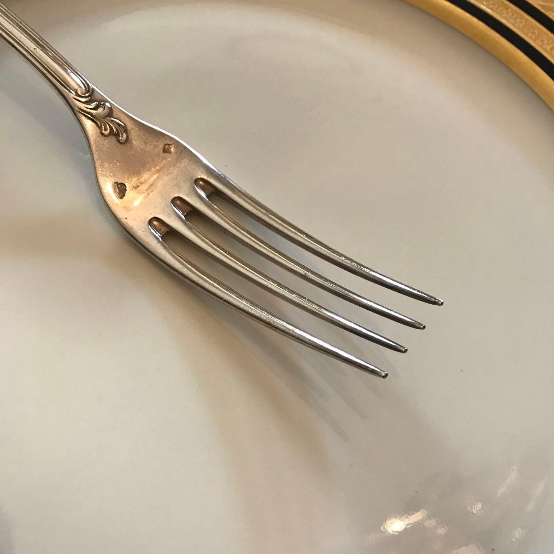 クリストフル／純銀 スターリングシルバー フォーク&スプーン １組「マルリー」