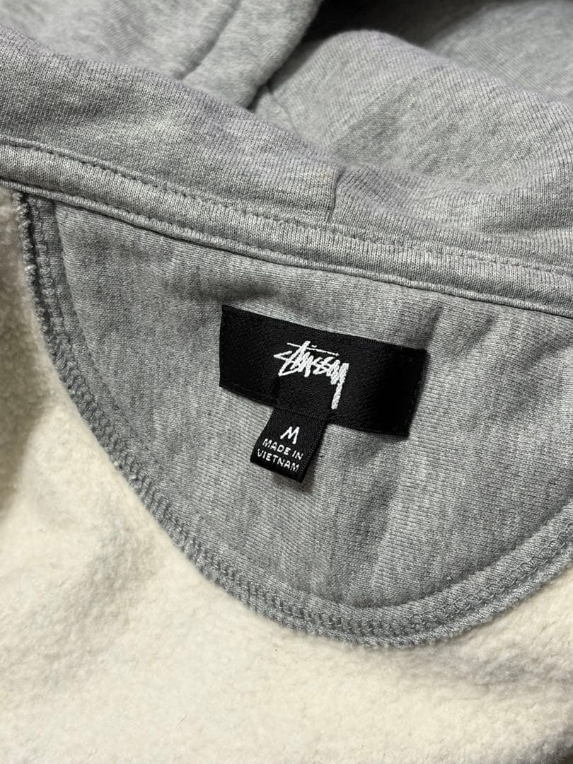 ロ*ー様 STUSSY STOCK LOGO ZIP HOODIE グレー