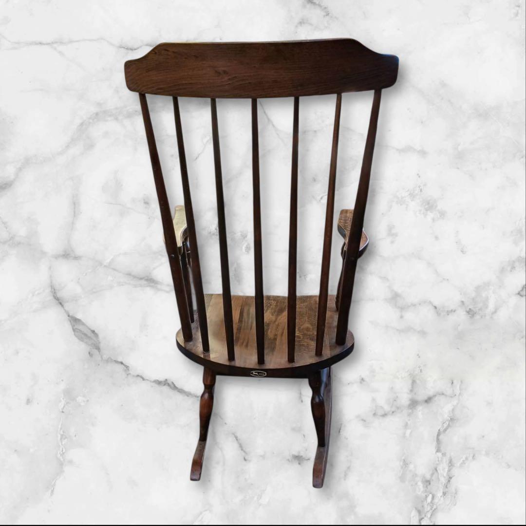 ②OGUNI ロッキングチェア 木製椅子 アームチェア ヴィンテージ 古家具