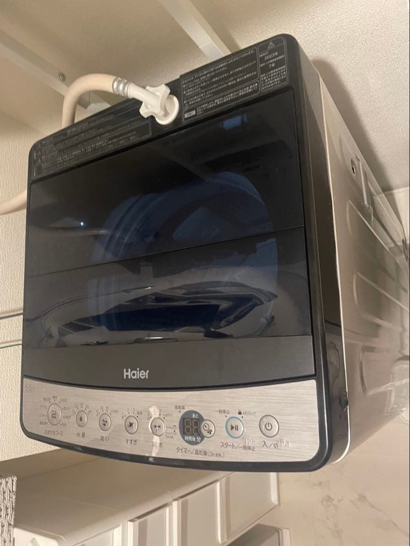 【らんめろ】【送料込み】ハイアール洗濯機5.5kg JWXP2C55F