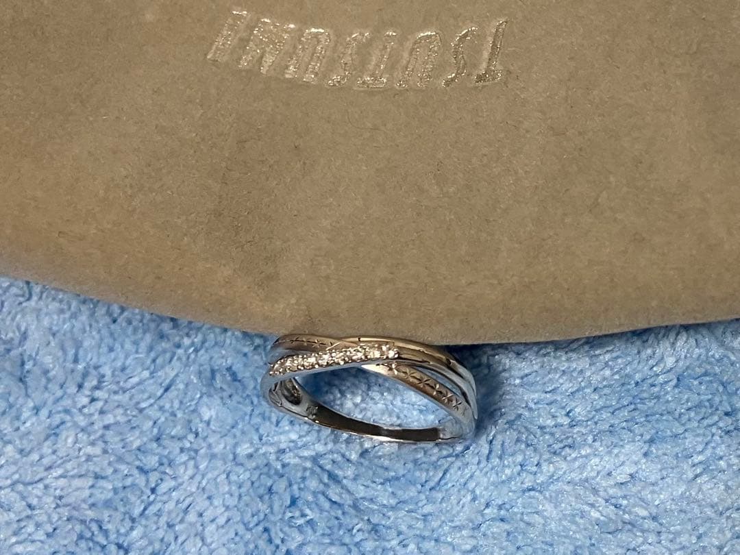 ジュエリーツツミホワイトゴールドダイヤモンドリング