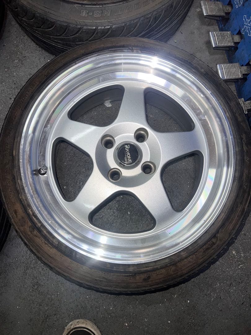 RAYONE 15インチ　7J+35 PCD100 4穴　深リム　美品