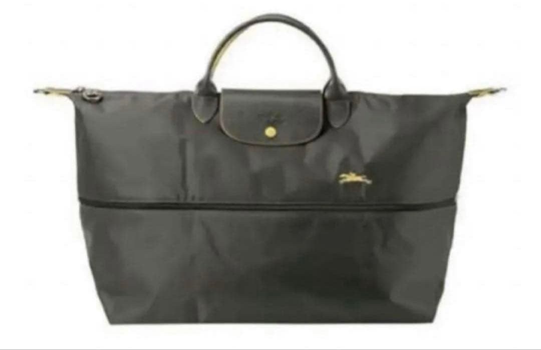 ロンシャン大容量 ボストンバッグ★グレー★新品