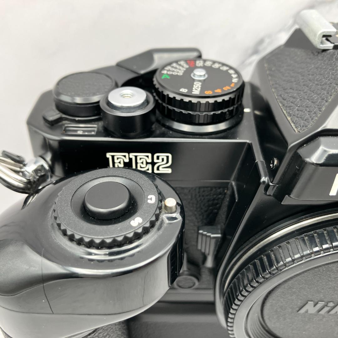 Nikon FE2 + MD-12 フィルムカメラ 動作未確認 ニコン