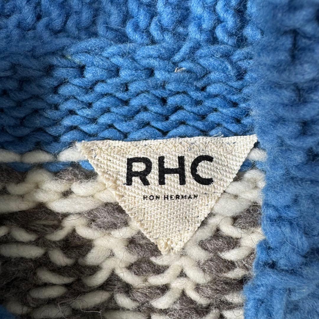 美品 RHC ロンハーマン カウチンニット ブルー ジャケット セーター