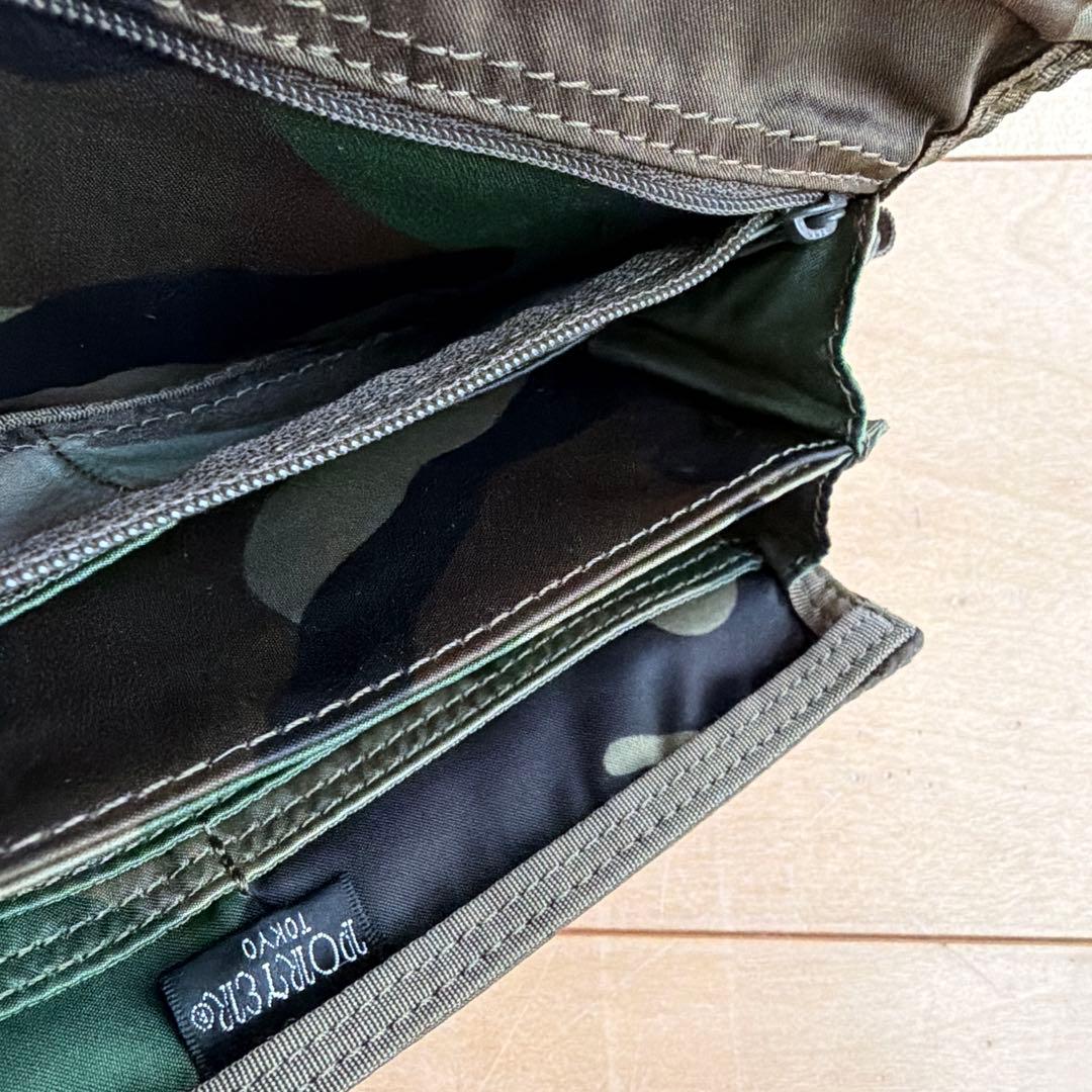 PORTER 迷彩柄 長財布 タンカー ウォレット カモフラ 二つ折り財布