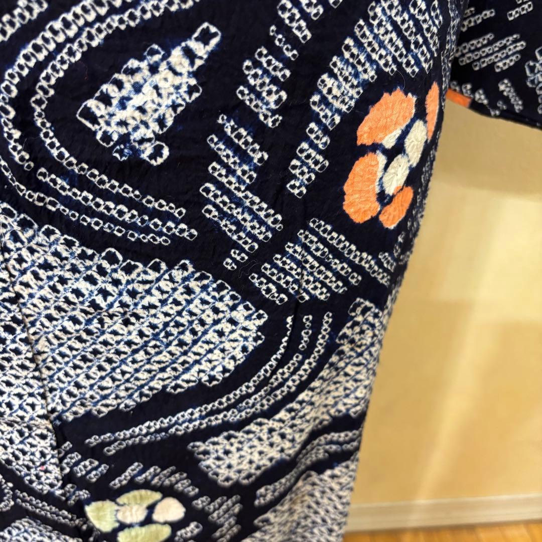 有松鳴海絞り伝統工芸❤️半幅帯レース つまみ細工ハンドメイド帯留め5点セット‼️銘品