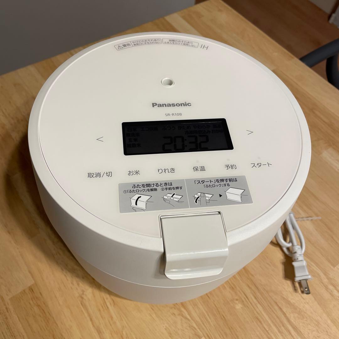 Panasonic 炊飯器 SR-R10B ホワイト
