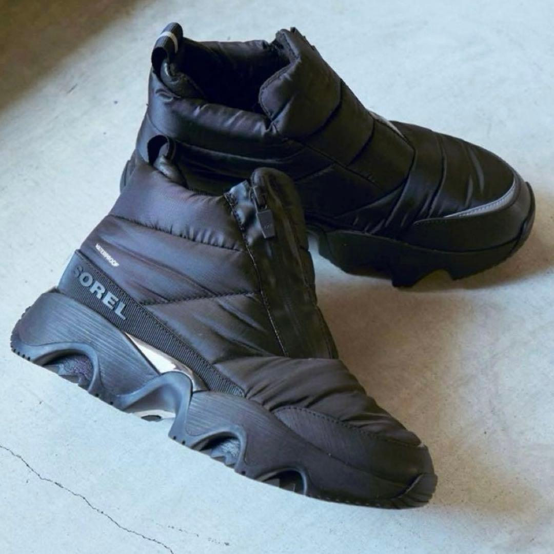 ★me★SOREL キネティックインパクト パフィージップブーツ 24.5
