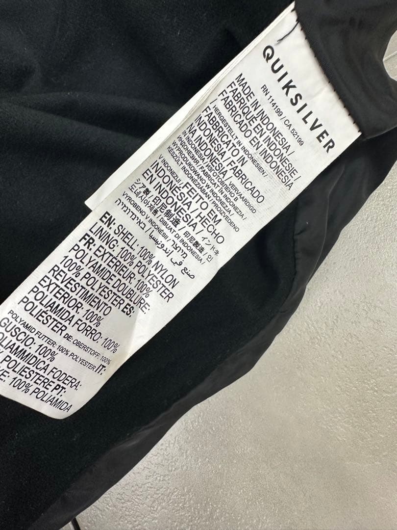 【shokichi様】クイックシルバー スノーボード パンツ 黒 M