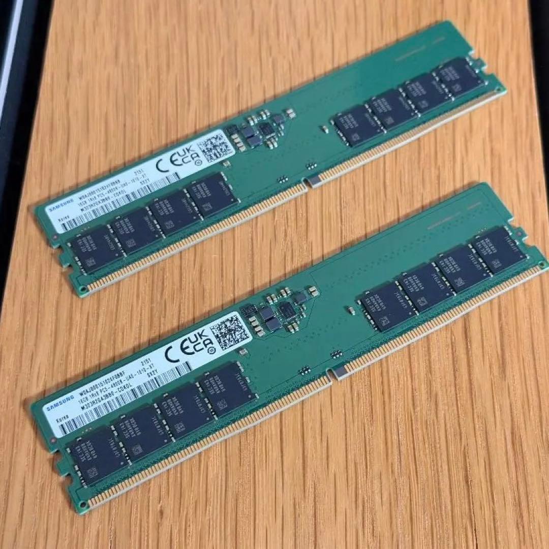 SAMSUNG DDR5メモリ 16GB*2 (32GB) 4800MHz