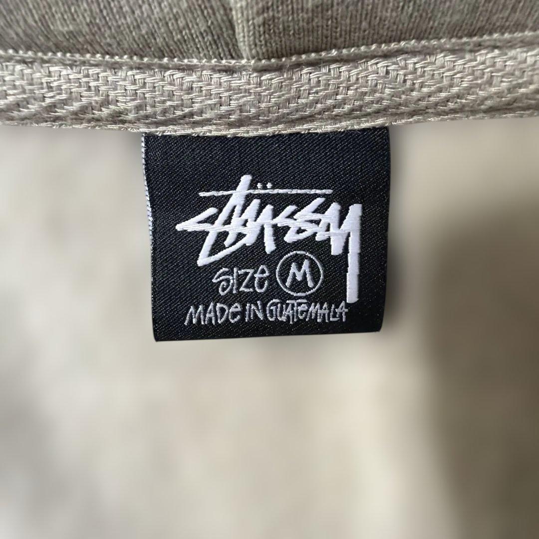 【ロー】美品 STUSSY ステューシー パーカー ベージュ Mサイズ