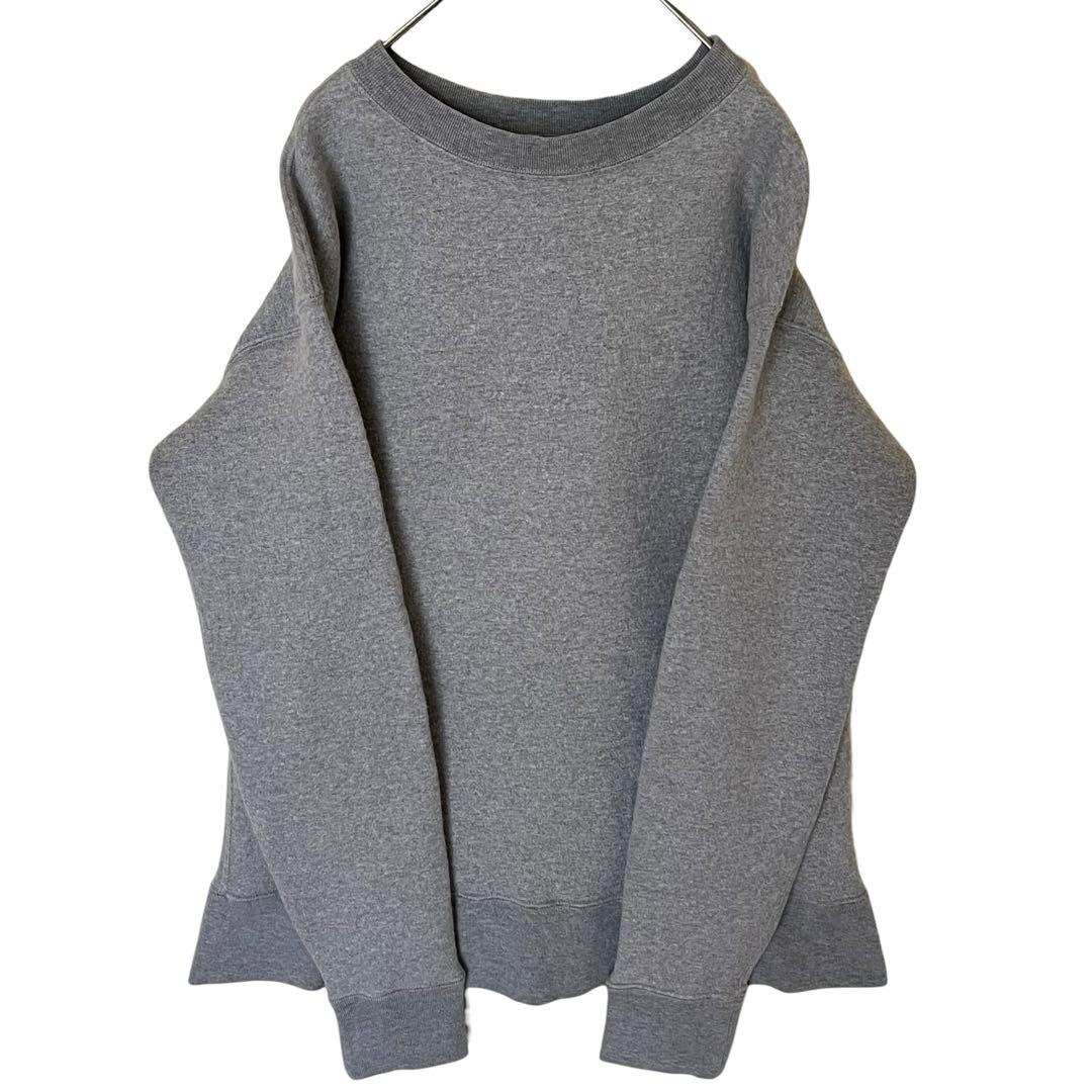 美品 AURALEE 4 BACK WOOL SWEAT BIG P/O グレー