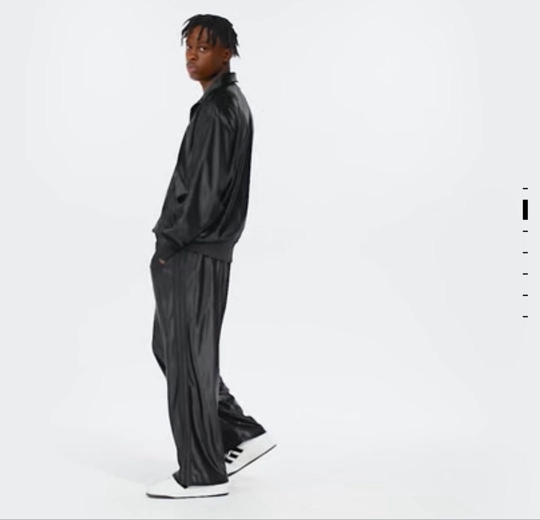 adidas オーバーサイズ ファイヤーバード トラックパンツ ジャージ M