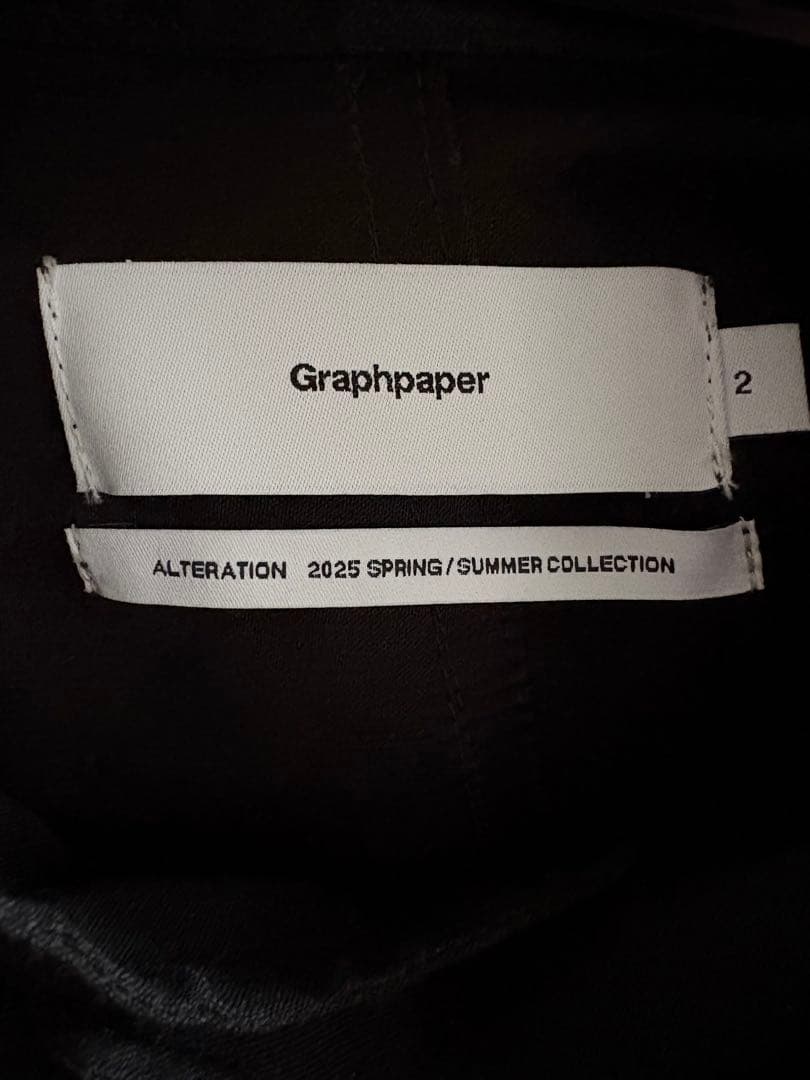Graphpaper Back Satin 黒 モッズコート　サイズ2