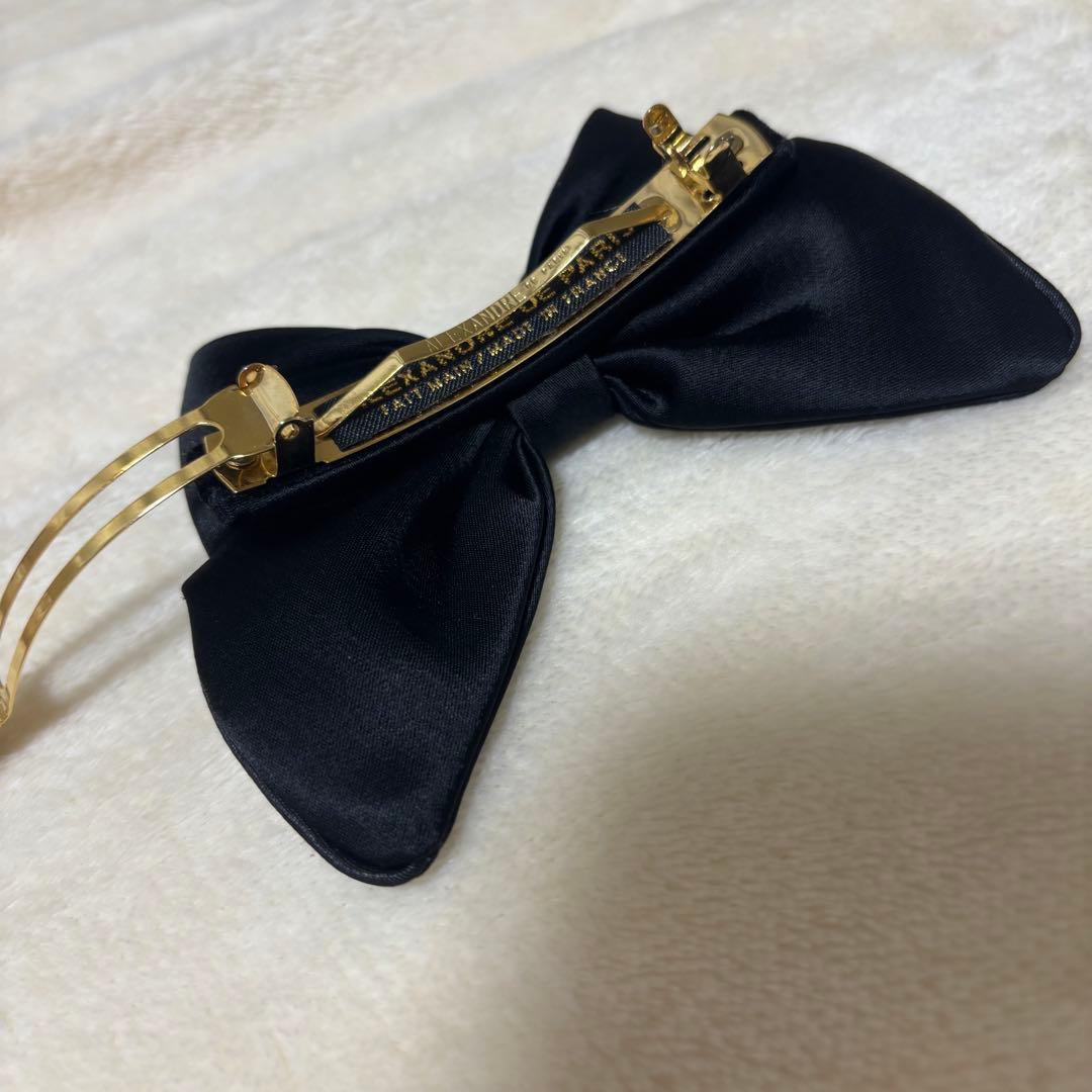 【美品】アレクサンドルドゥパリ　リボンバレッタ