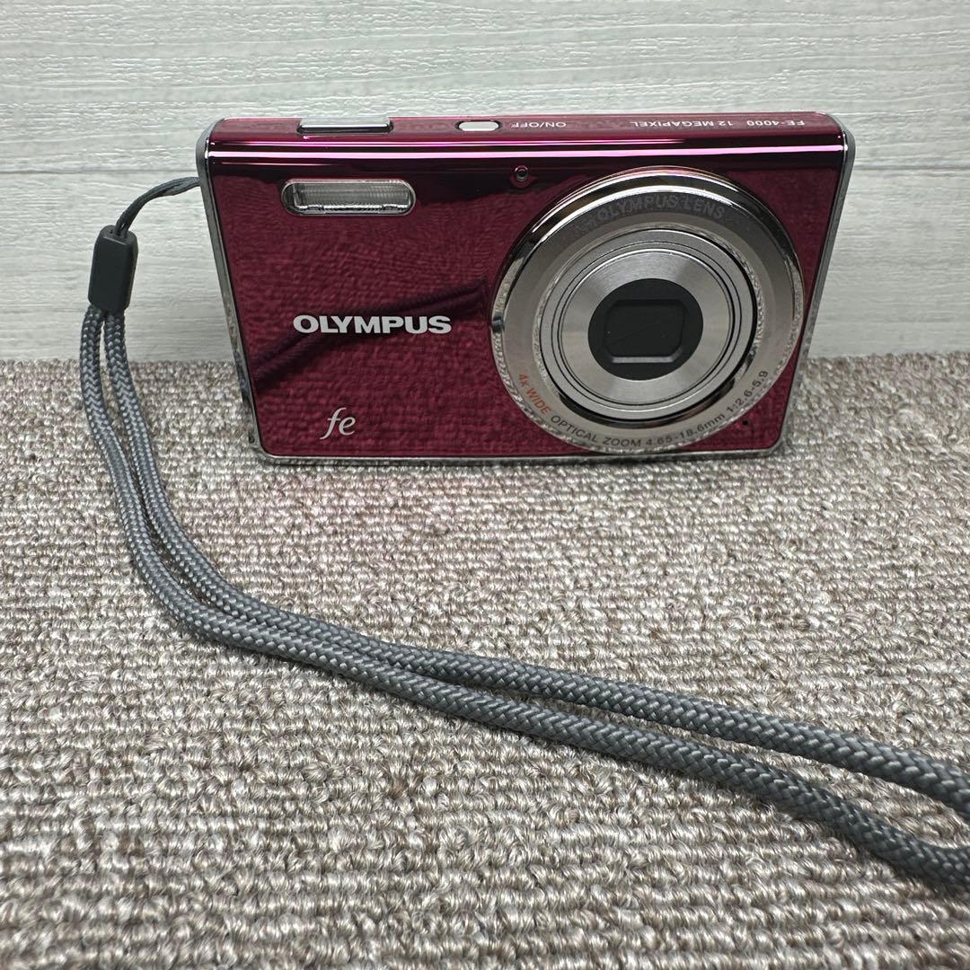 OLYMPUS　デジカメ【FE-4000 ピンク】コンデジ　オリンパス おまけ付