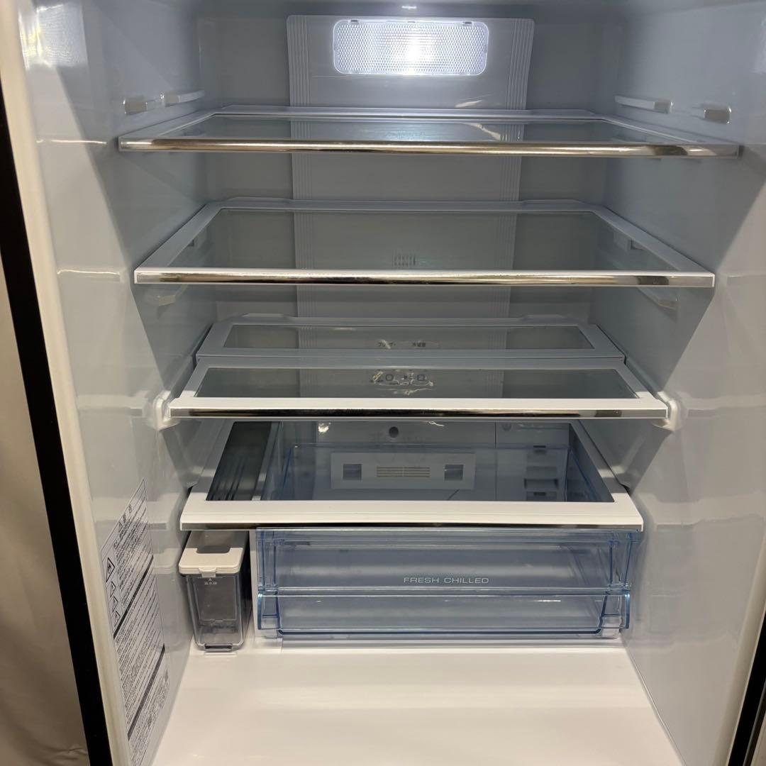 155　AQUA　冷蔵庫　シルバー　300ℓ〜400ℓ　綺麗　設置無料　安い‼️