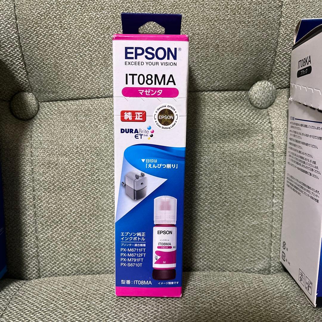 EPSON　IT08 純正インクカートリッジ　4色