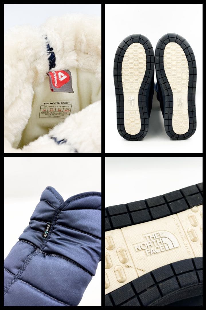極美品 ノースフェイス スノーブーツ 24.0 プリマロフト 防寒 2way