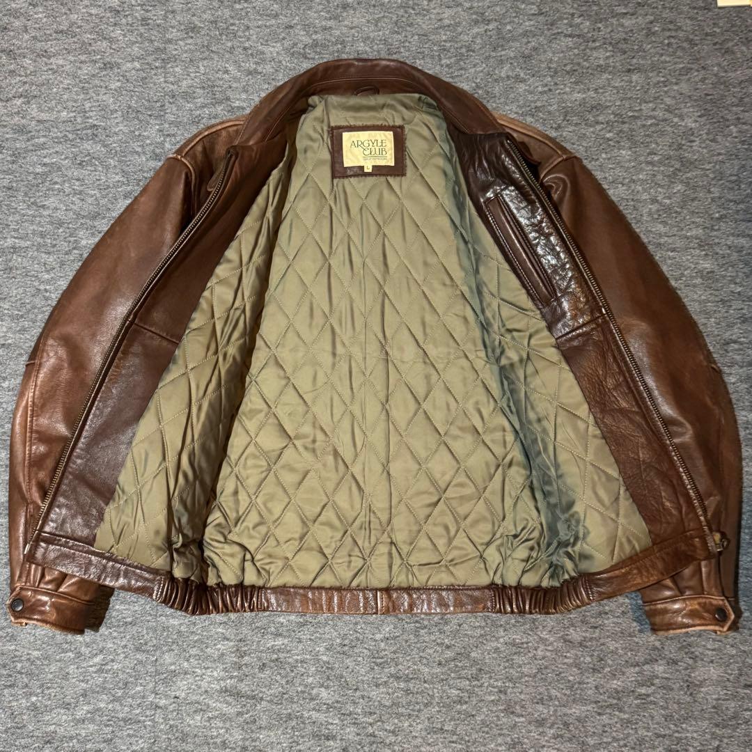 ジャケット・アウター 80s ARGYLE CLUB Calf Leather Jacket