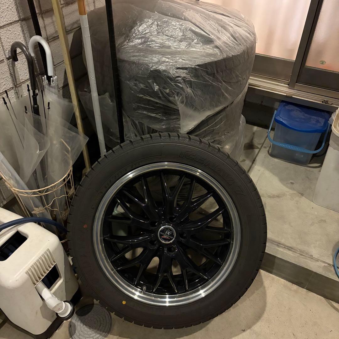 引き取り限定 235/50R 18インチ スタットレスタイヤ4本・ホイールセット